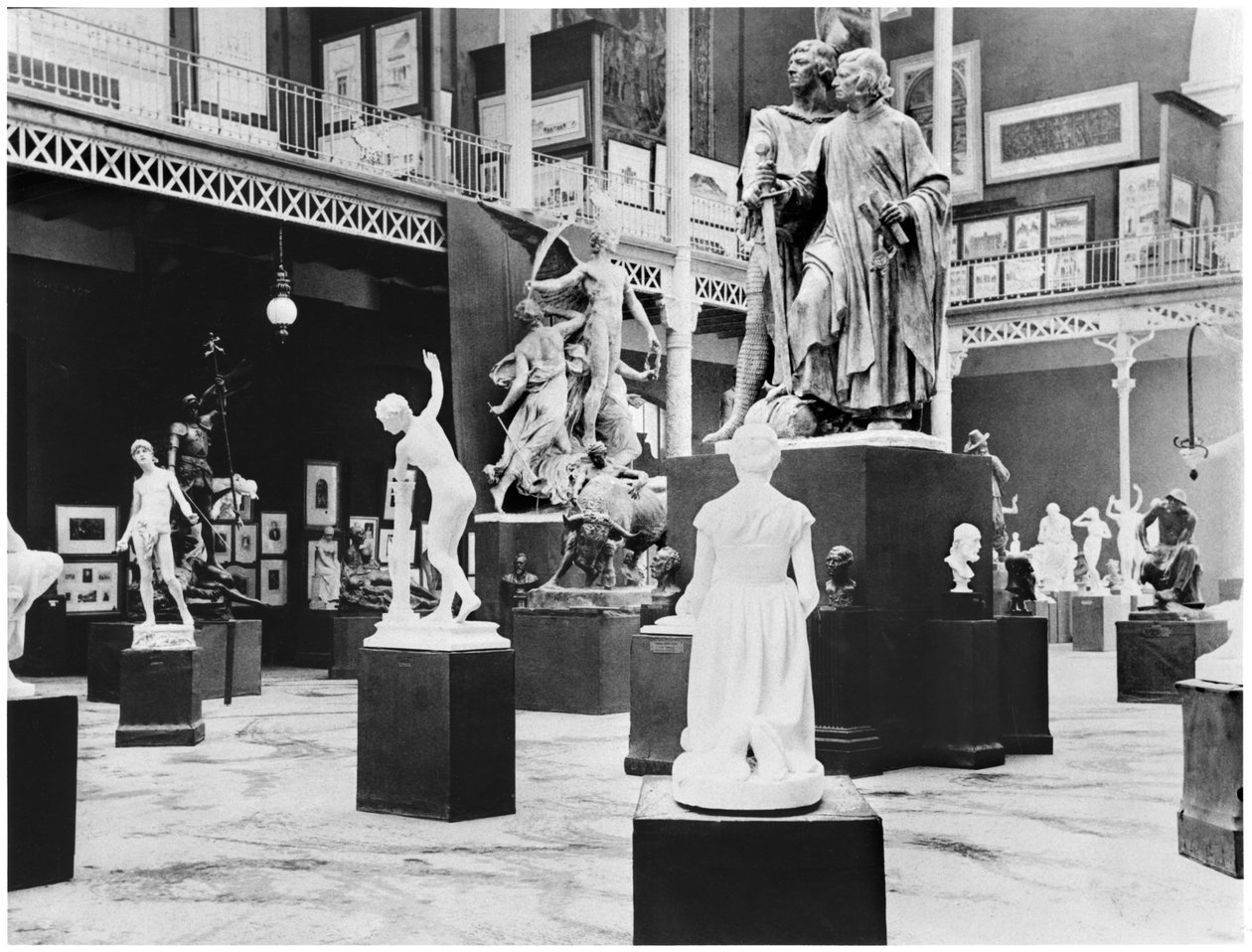 belgisk kunst på verdensutstillingen, Paris, 1889, av French Photographer