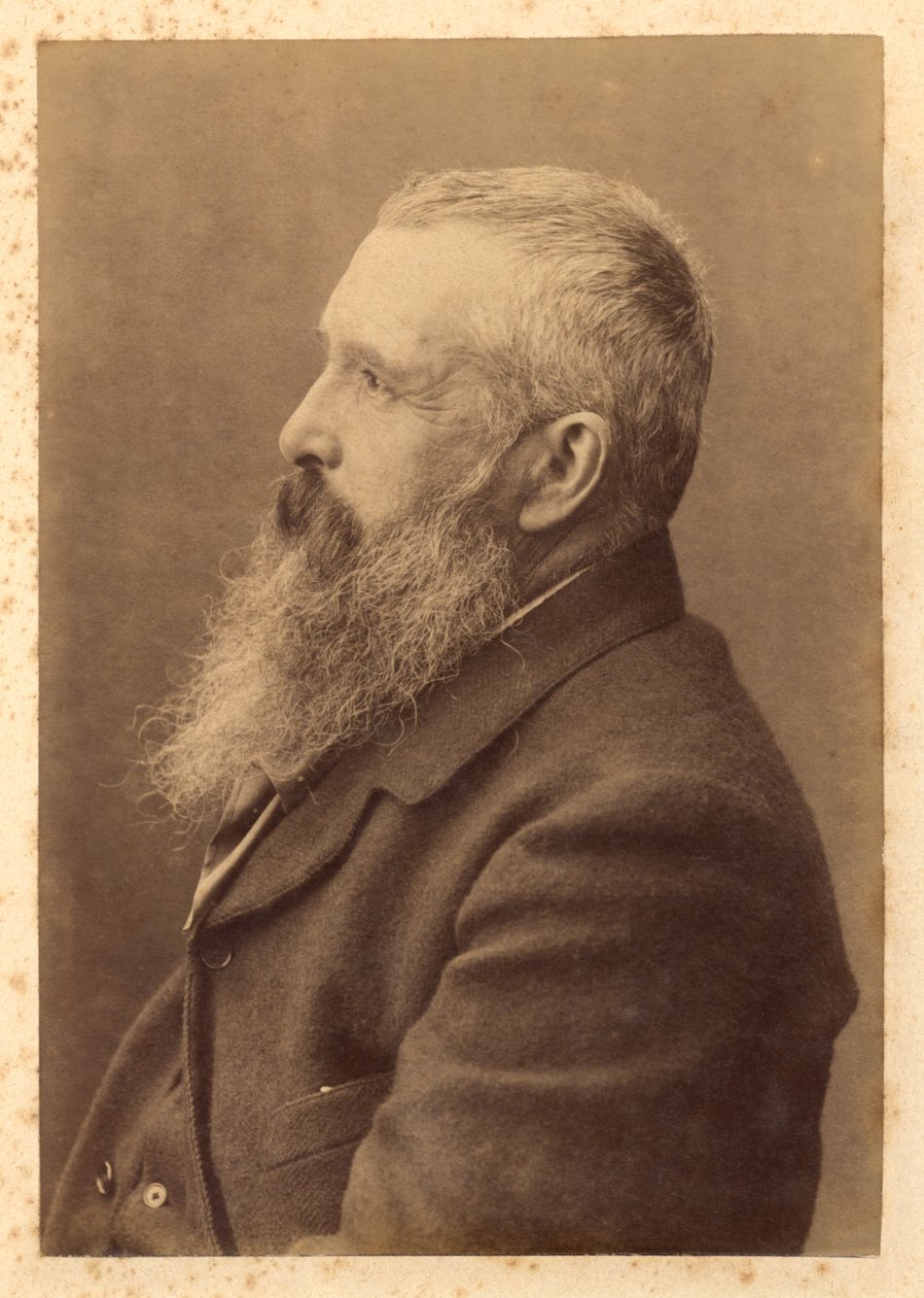 Claude Monet (1841-1926) tidlig på 1900-tallet (albumintrykk) av French Photographer