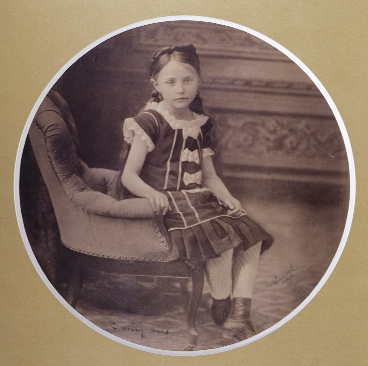 Colette i en alder av 5, 1878 av French Photographer