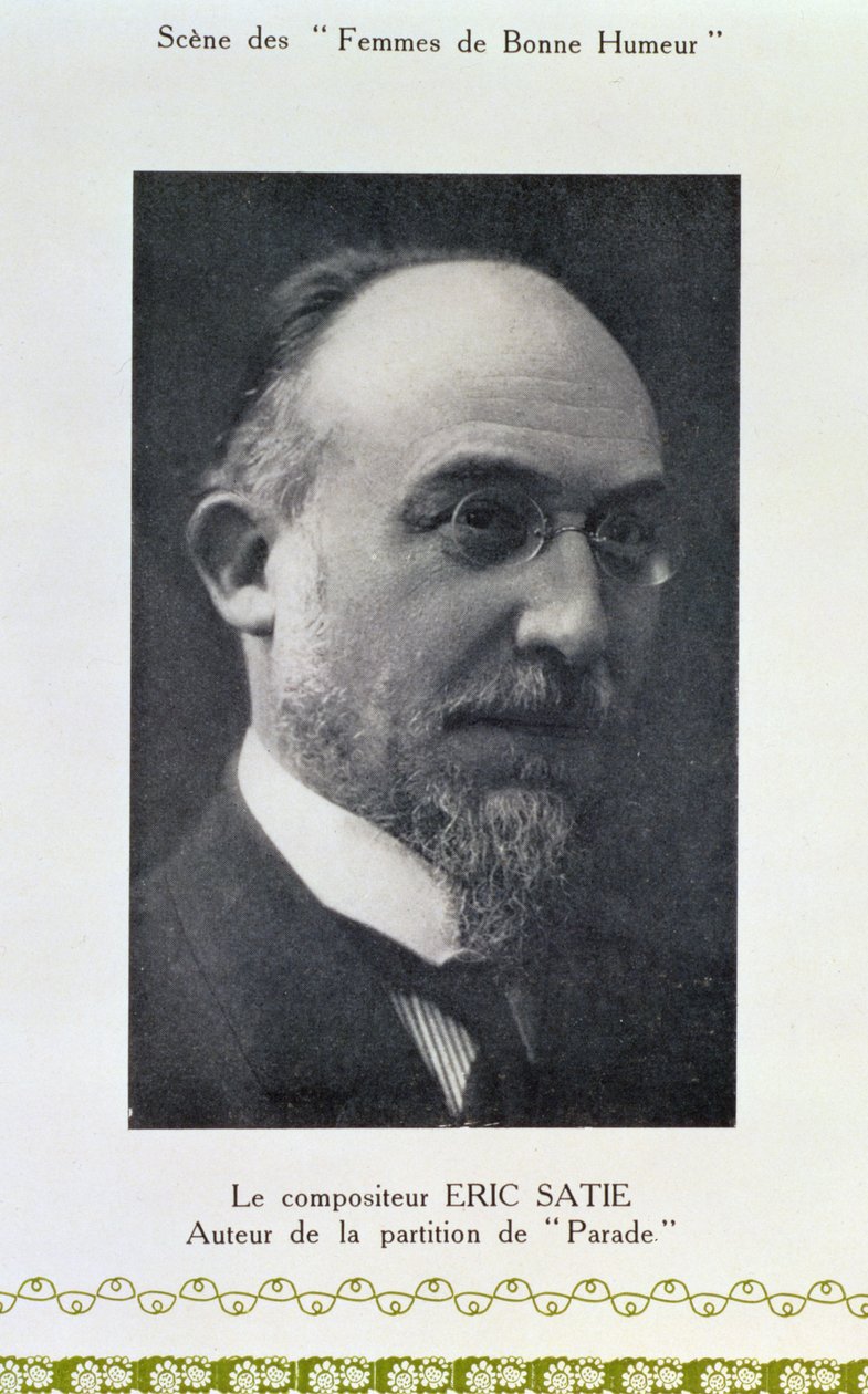 Erik Satie (1866-1925), fransk komponist, portrettfotografi av French Photographer
