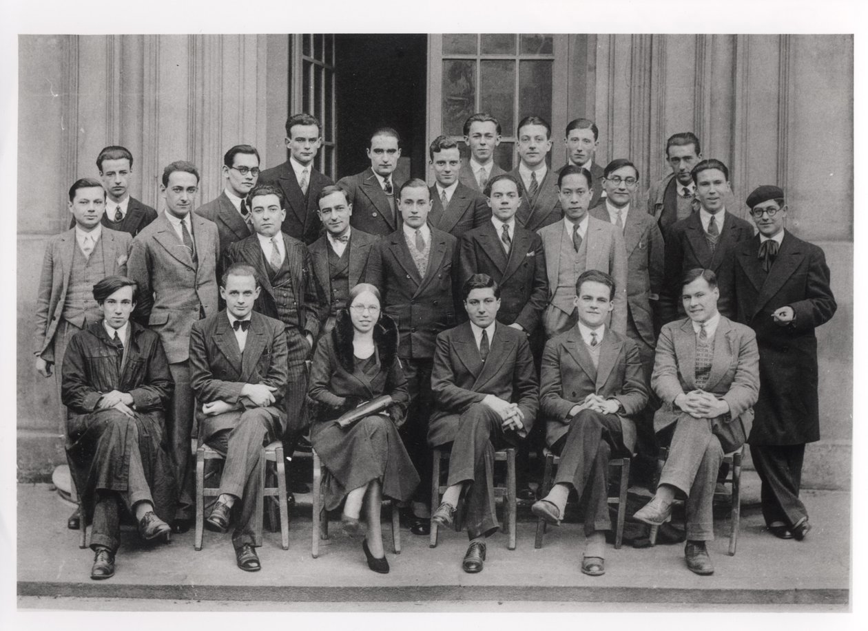 Avgangsklasse ved Ecole Normale Superieure, Paris, 1931 av French Photographer