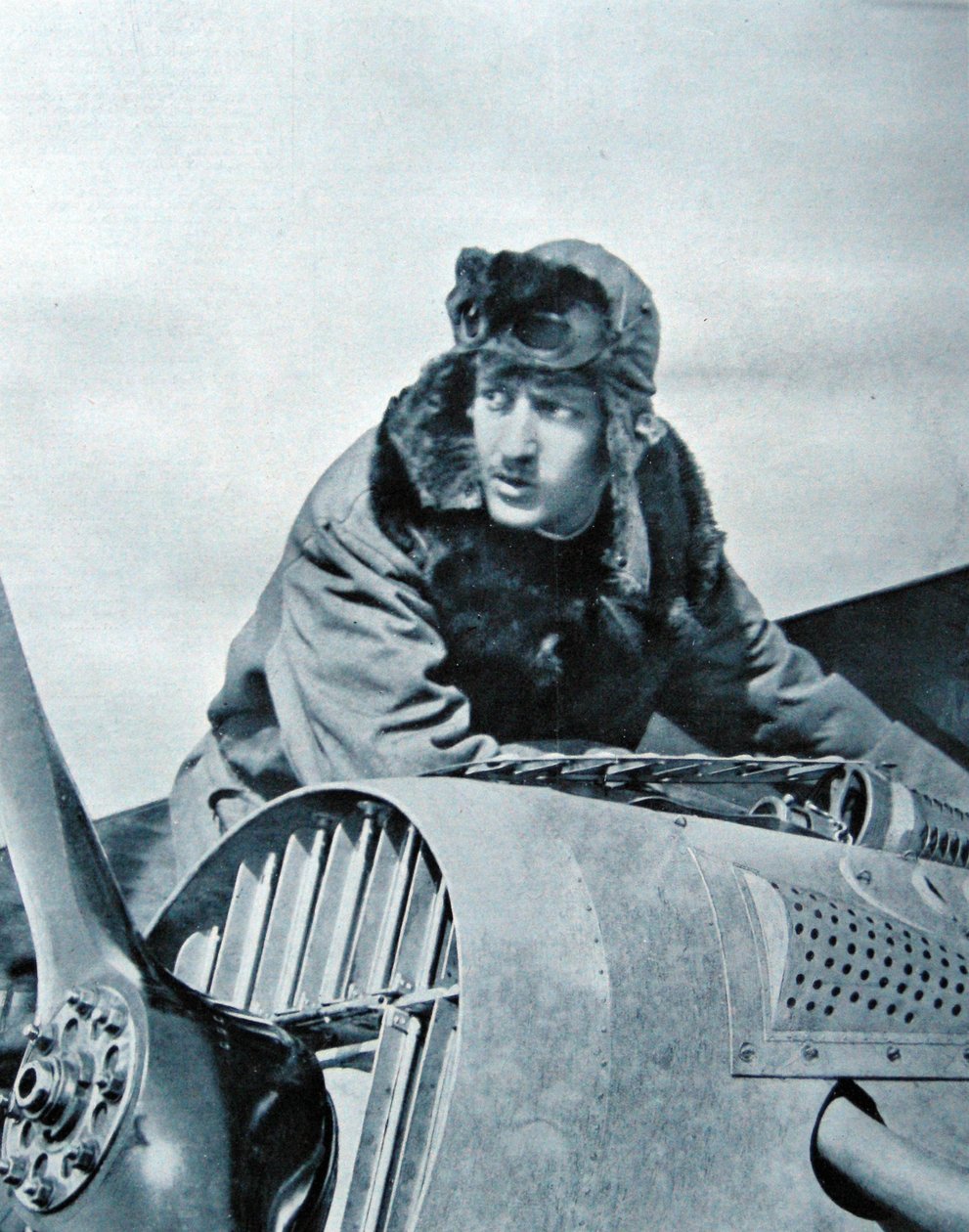 Guynemer to dager før hans død, september 1917 av French Photographer