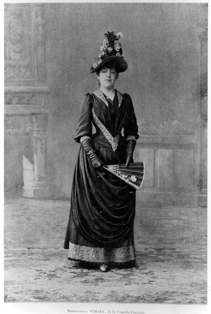 Jeanne Samary, 1890 av French Photographer