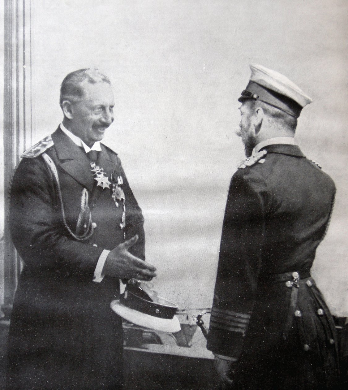 Kaiser Wilhelm II og tsar Nicholas II, 1914 av French Photographer