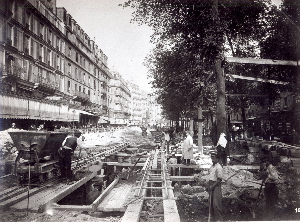 Gjør stasjonen til St Paul på Ligne 1 av Paris Metro, 1903 av French Photographer