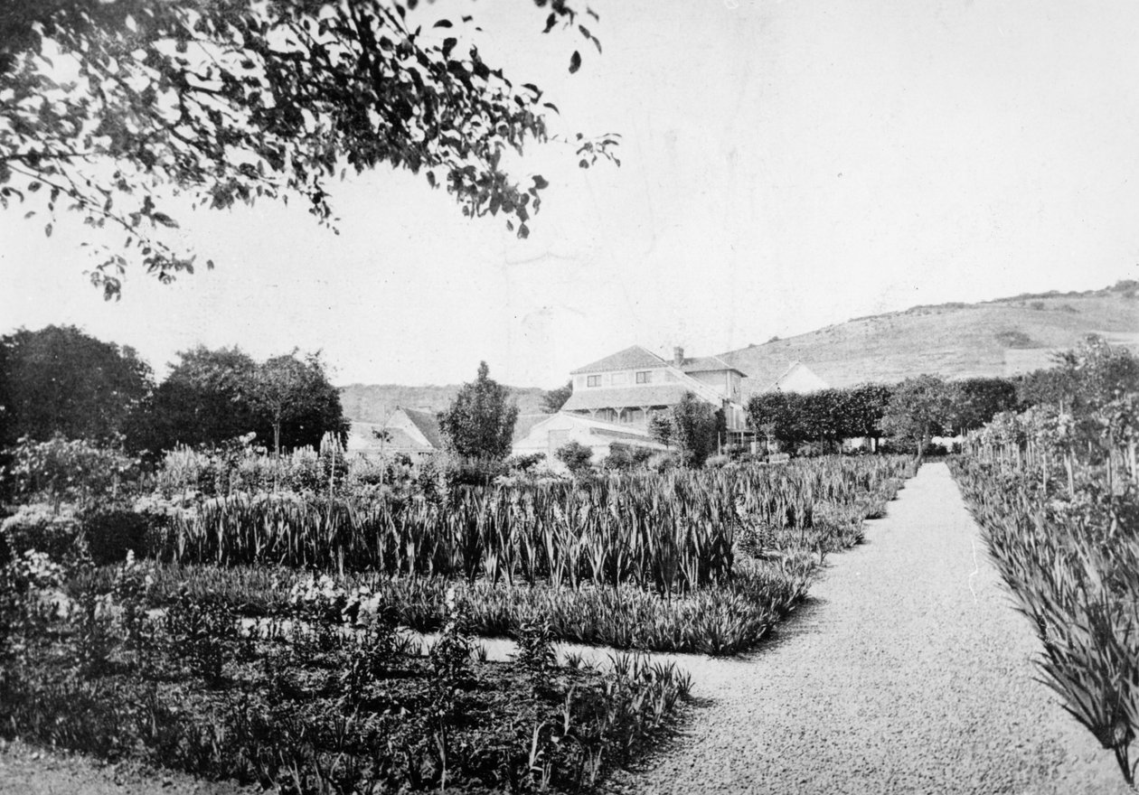 Monets Garden, Giverny, ca. 1908 av French Photographer