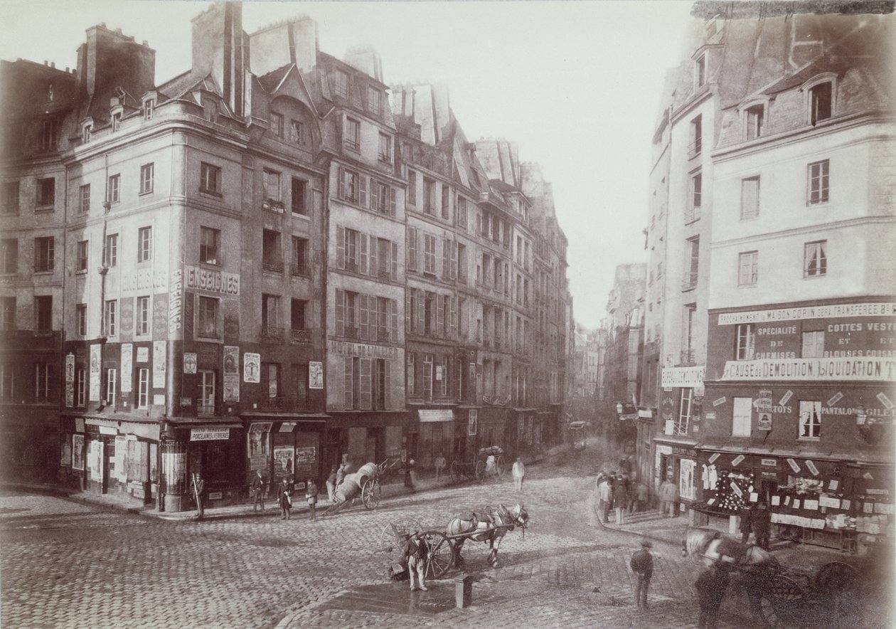 Paris, rue Galande, 1888 (sepia-bilde) av French Photographer