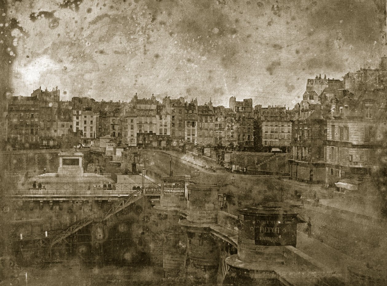Pont Neuf, Paris, ca. 1841 av French Photographer