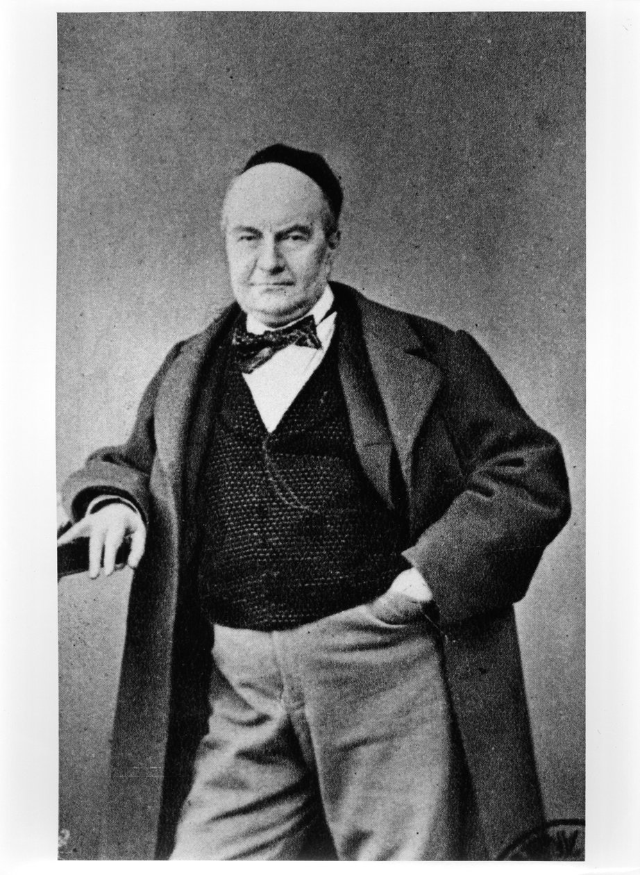 Portrett av Charles Augustin Sainte-Beuve (1804-69) av French Photographer