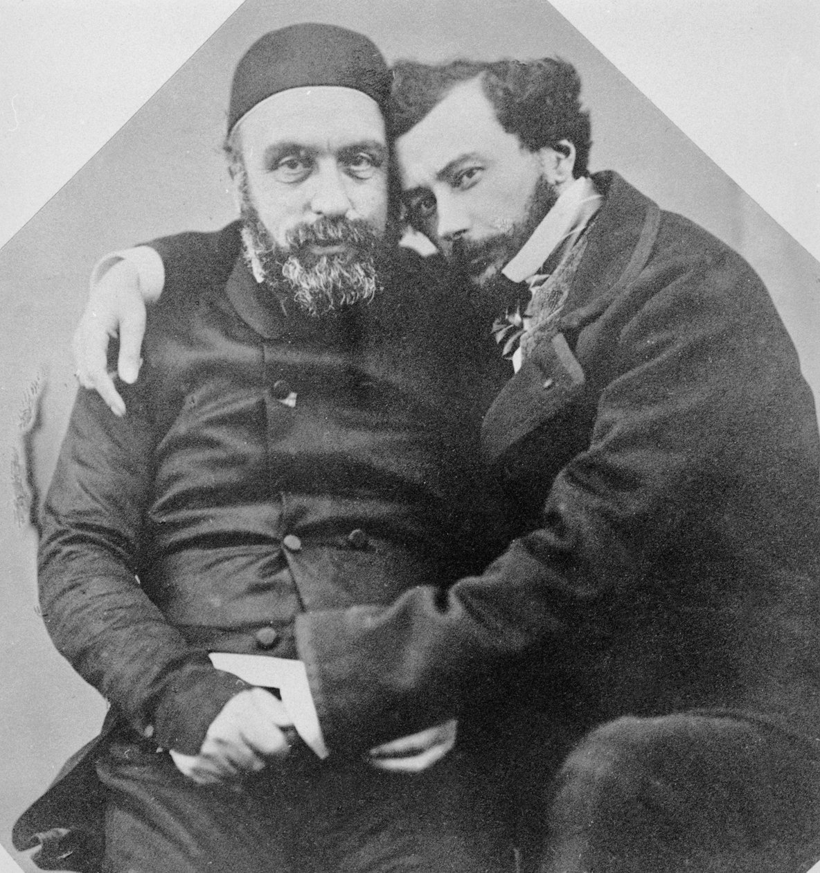 Portrett av Charles Lambert-Bey (1804-64) og Maxime Du Camp (1822-94) av French Photographer