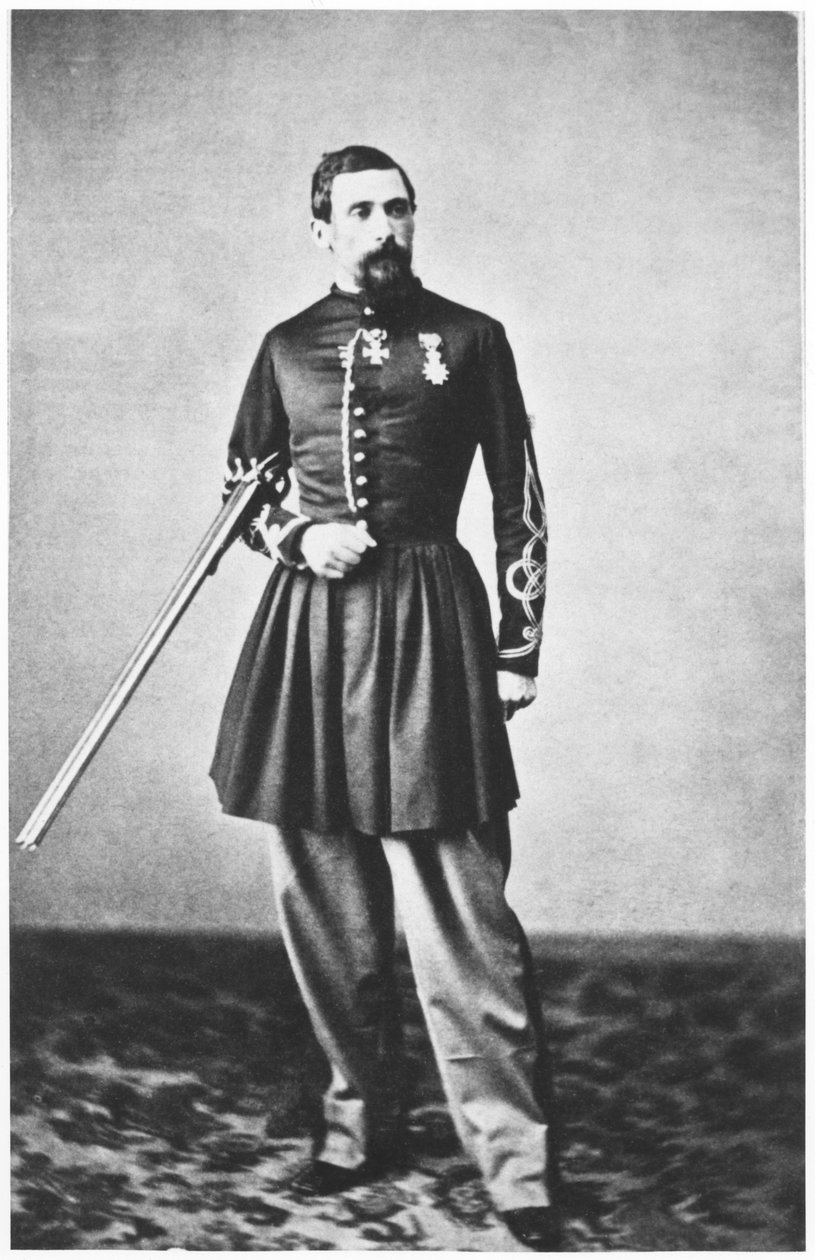 Portrett av Jules Gerard (1817-1864) løytnant for det tredje regimentet av Spahis av French Photographer