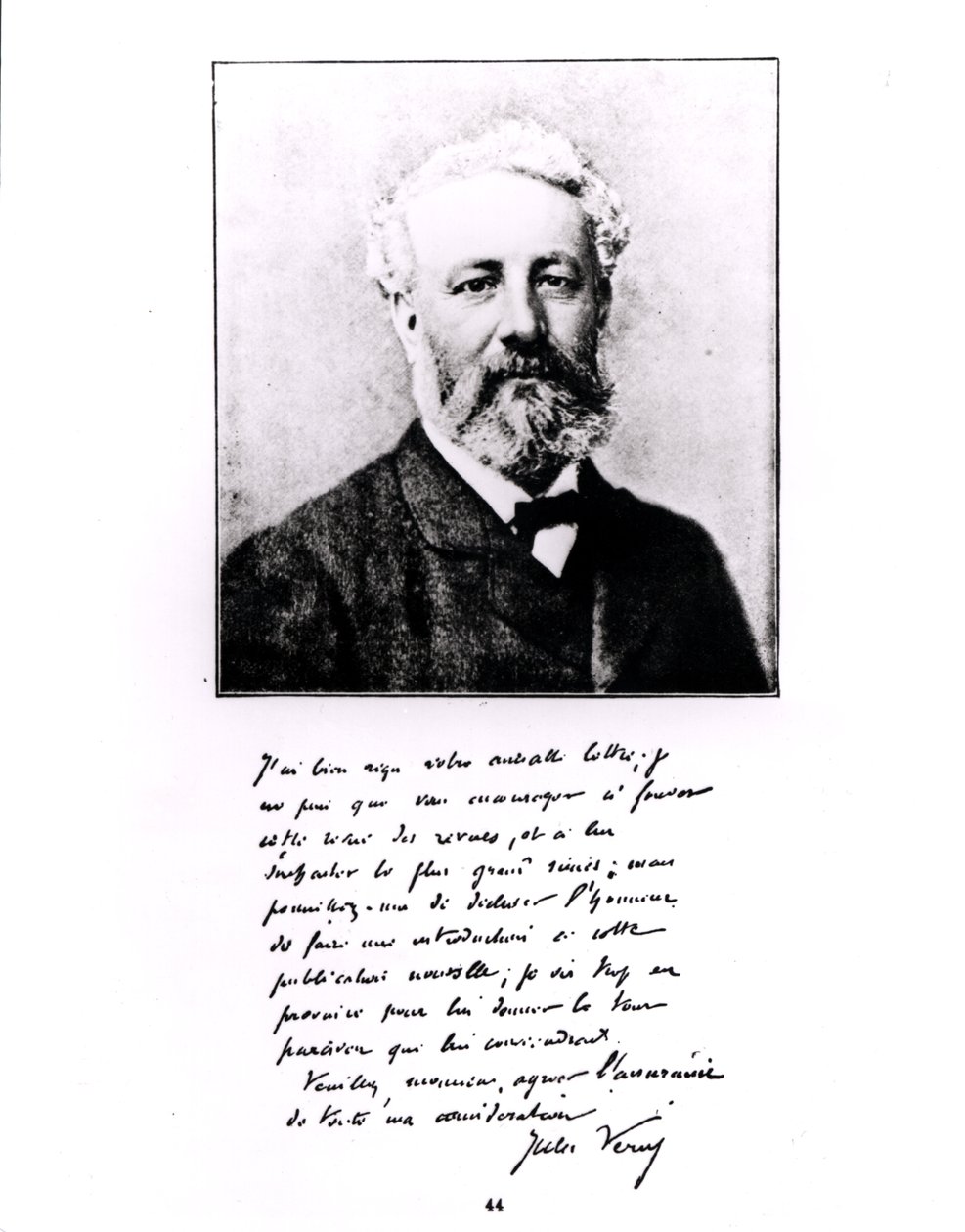 Portrett av Jules Verne (1828-1905) (Woodburytype) av French Photographer