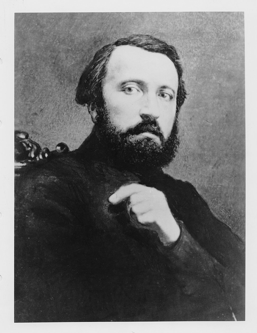 Portrett av Pierre Larousse av French Photographer