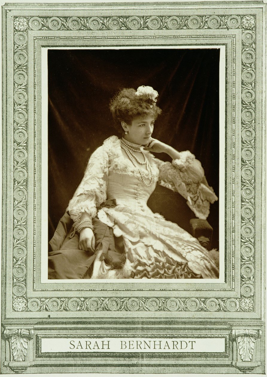 Sarah Bernhardt (1844-1923), fra Galerie Contemporaine, ca. 1874-78 av French Photographer