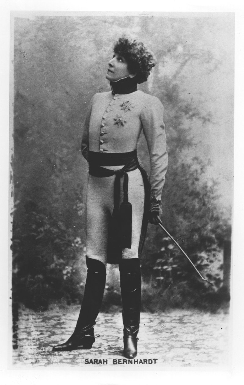 Sarah Bernhardt (1844-1923) i LAiglon av Edmond Rostand (1868-1918) 1900 av French Photographer