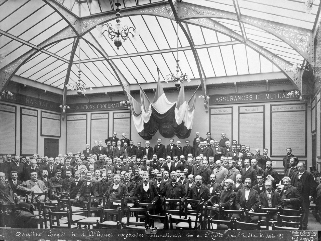 Den andre kongressen til International Cooperative Alliance, 31. oktober 1895 av French Photographer