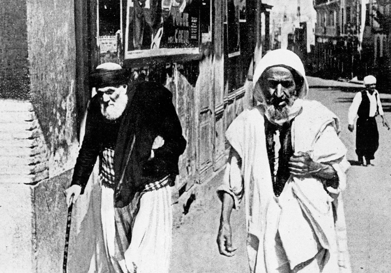 Side om side: en jøde og en muslim av French Photographer