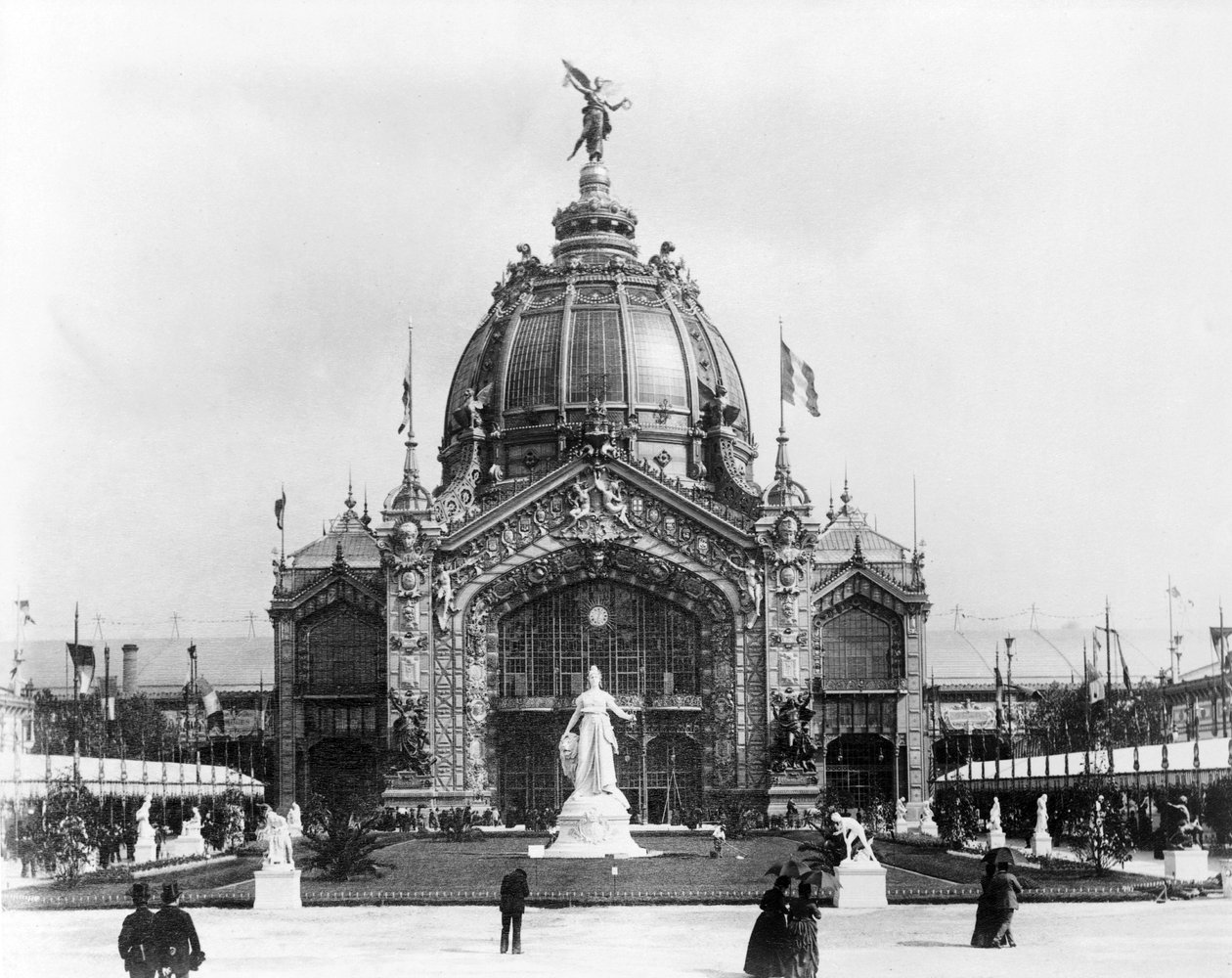 The Central Dome, Paris-utstillingen, 1889 av French Photographer