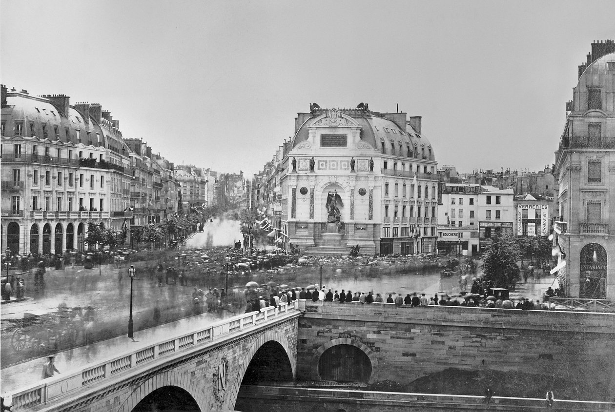Innvielsen av Fontaine Saint-Michel, 1860 av French Photographer