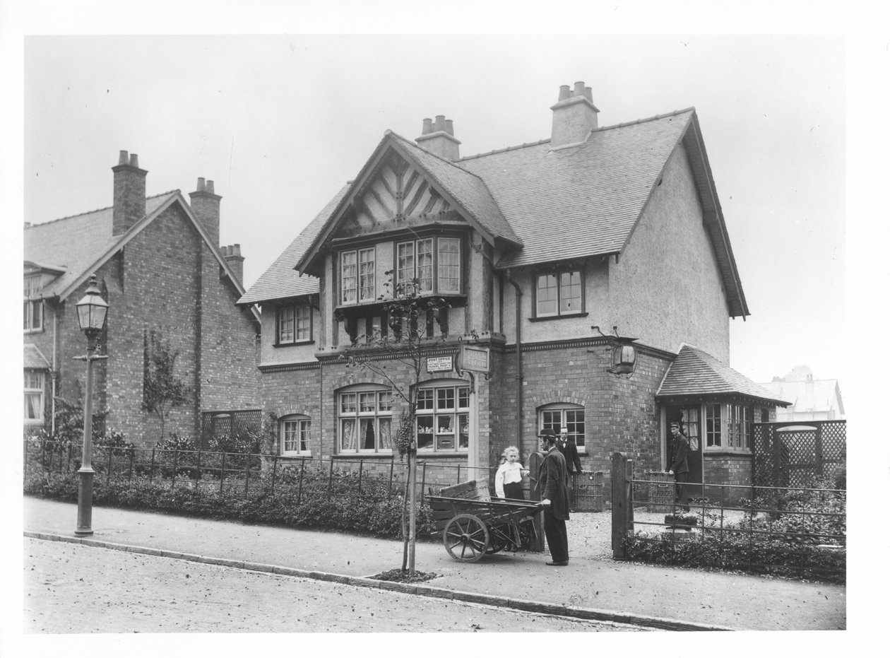 Postkontoret, Bournville, ca. 1900 av French Photographer
