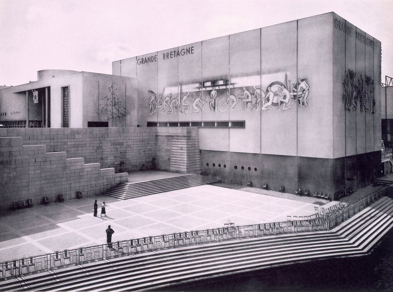 Storbritannias bygning på Paris International Exposition, 1937 av French Photographer