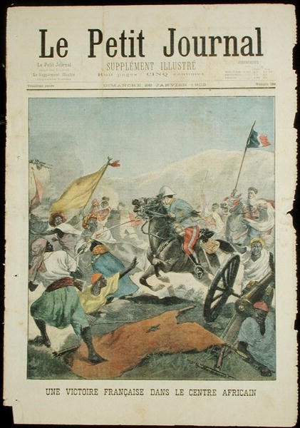 En fransk seier i Sentral-Afrika, fra Le Petit Journal, 26. januar 1902 av French School
