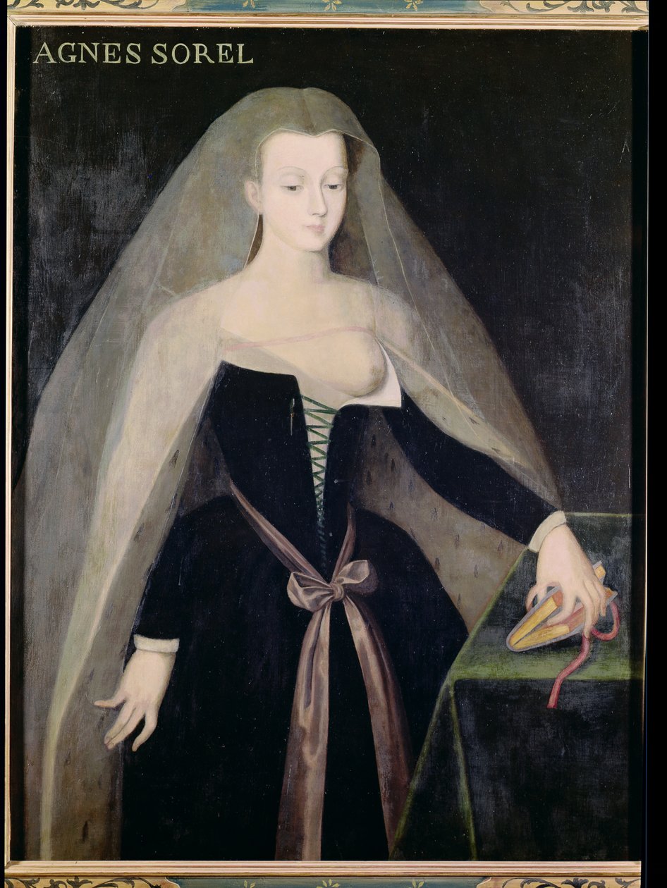 Agnes Sorel (ca. 1422-50) Favoritt av Charles VII (1403-61) av French School