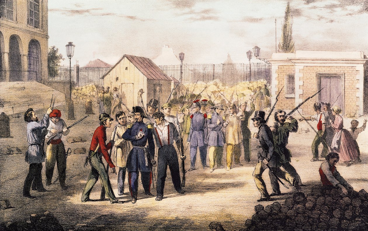 Angrep på Barriere Fontainebleau, 25. juni 1848 av French School