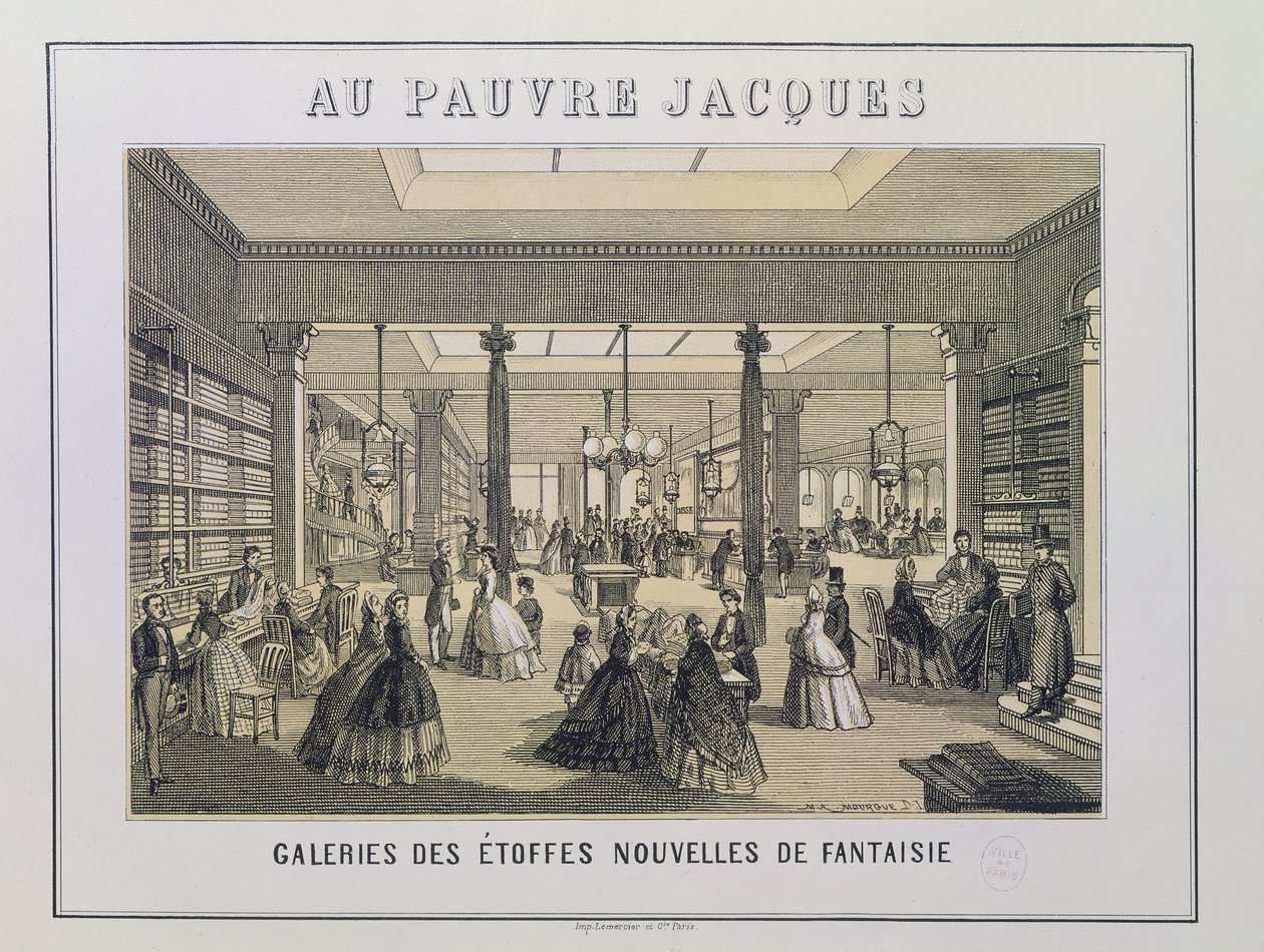 Au Pauvre Jacques: Stoffavdelingen av French School