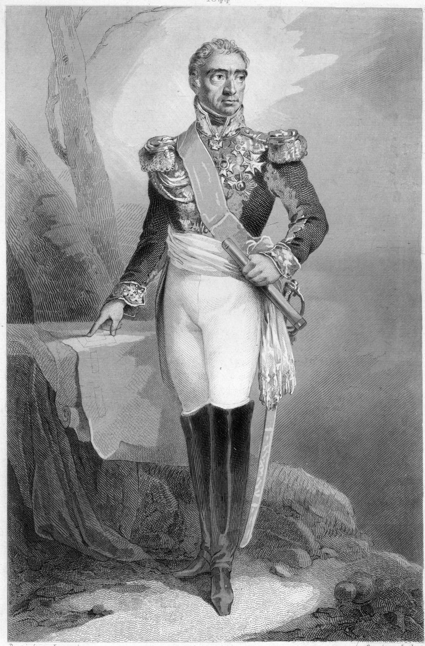 Auguste Frederic Louis Viesse de Marmont (1774-1852), hertug av Ragusa og marskalk av Frankrike av French School
