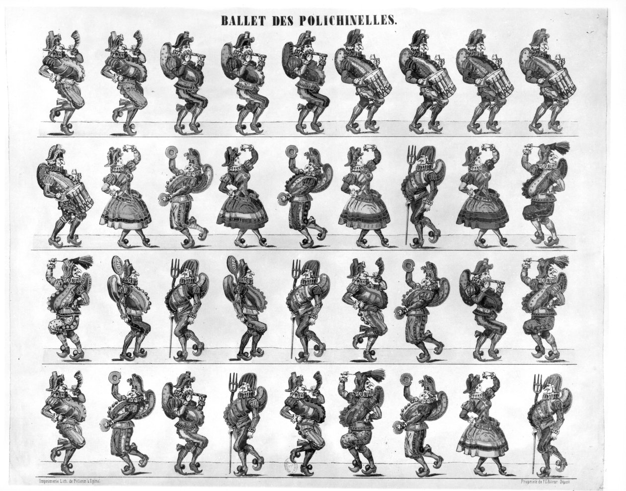 Ballet of the Polichinelles av French School