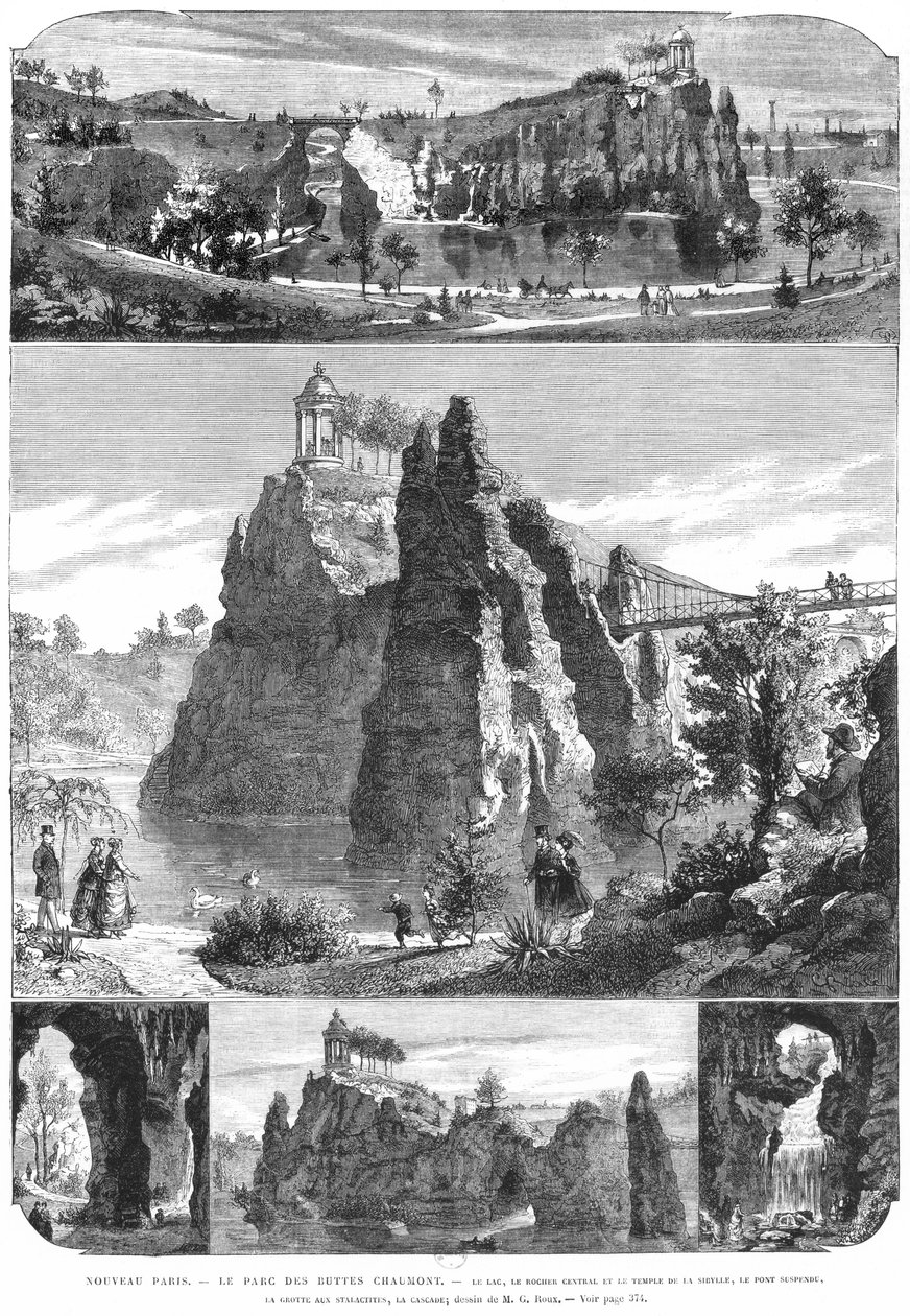 Buttes-Chaumont park, New Paris av French School