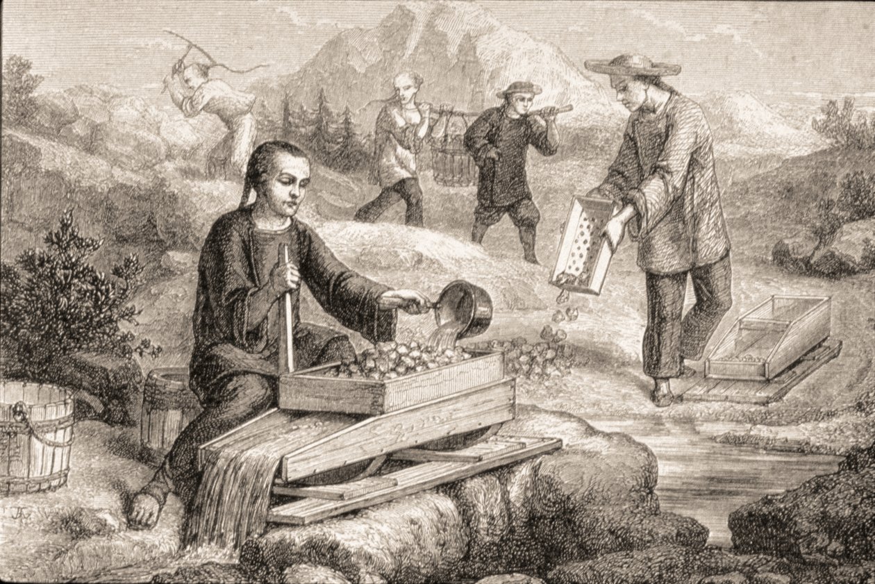 California gullprospektering på 1860-tallet av French School