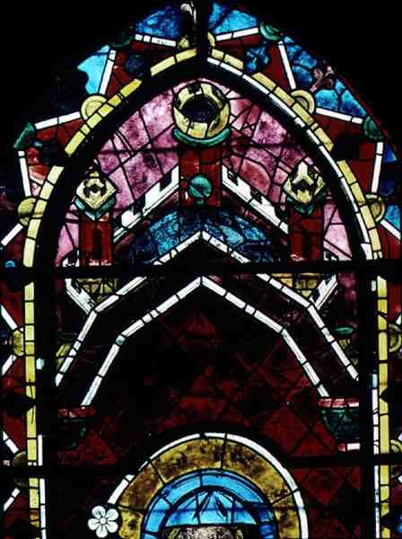 Baldakin fra nordrosevinduet, ca.1223 av French School