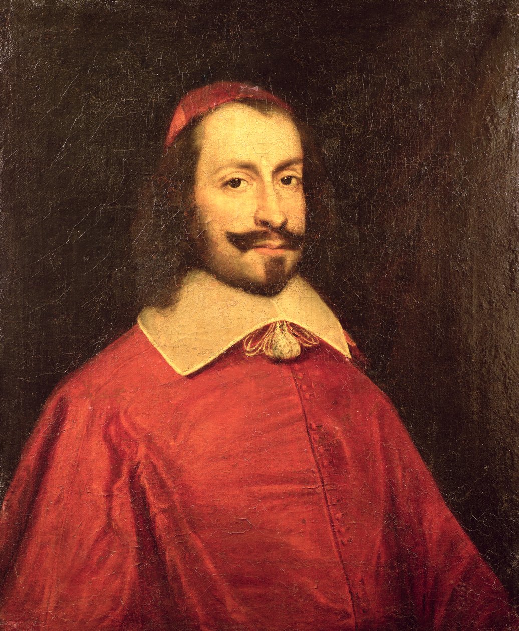 Kardinal Jules Mazarin (1602-61) kopi av et portrett fra 1600-tallet av French School