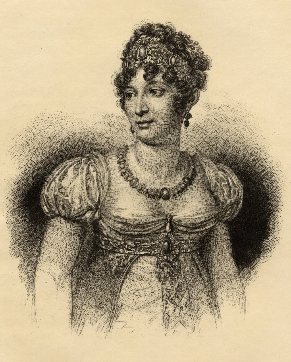 Caroline Bonaparte (1782-1839) Dronning av Napoli av French School