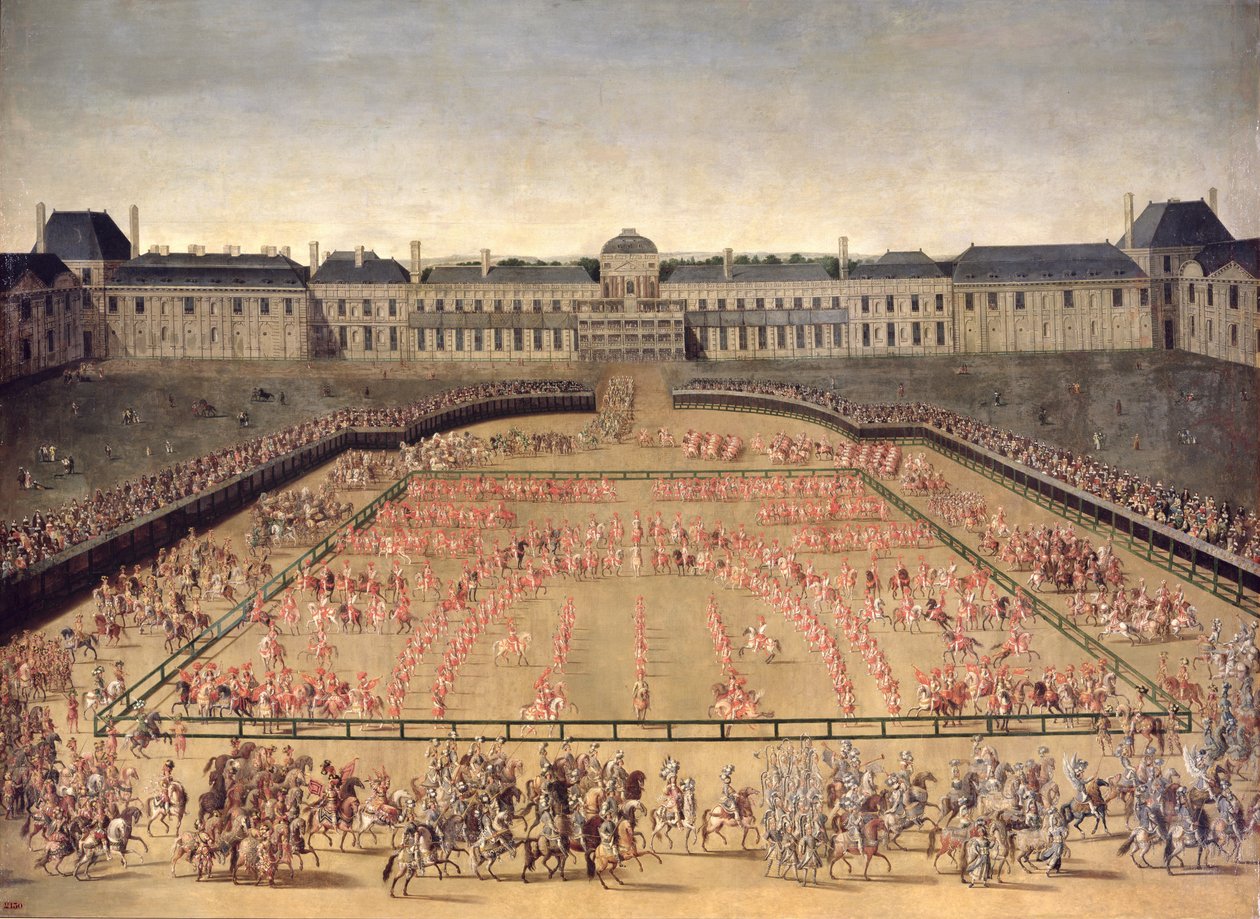 Karusell gitt for Ludvig XIV i hoffet til Tuilerienes palass, 5. juni 1662 av French School
