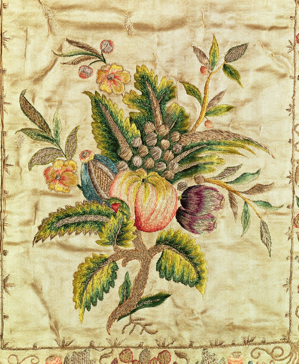 Chasuble, ca. 1785 (sateng brodert i gull- og sølvtråder i sofaarbeid) av French School