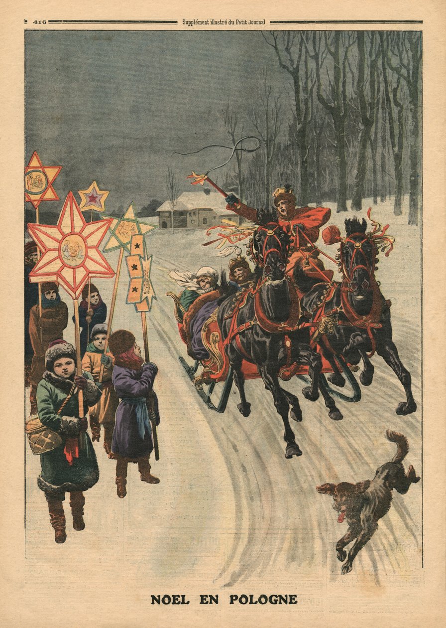 Jul i Polen, illustrasjon fra 