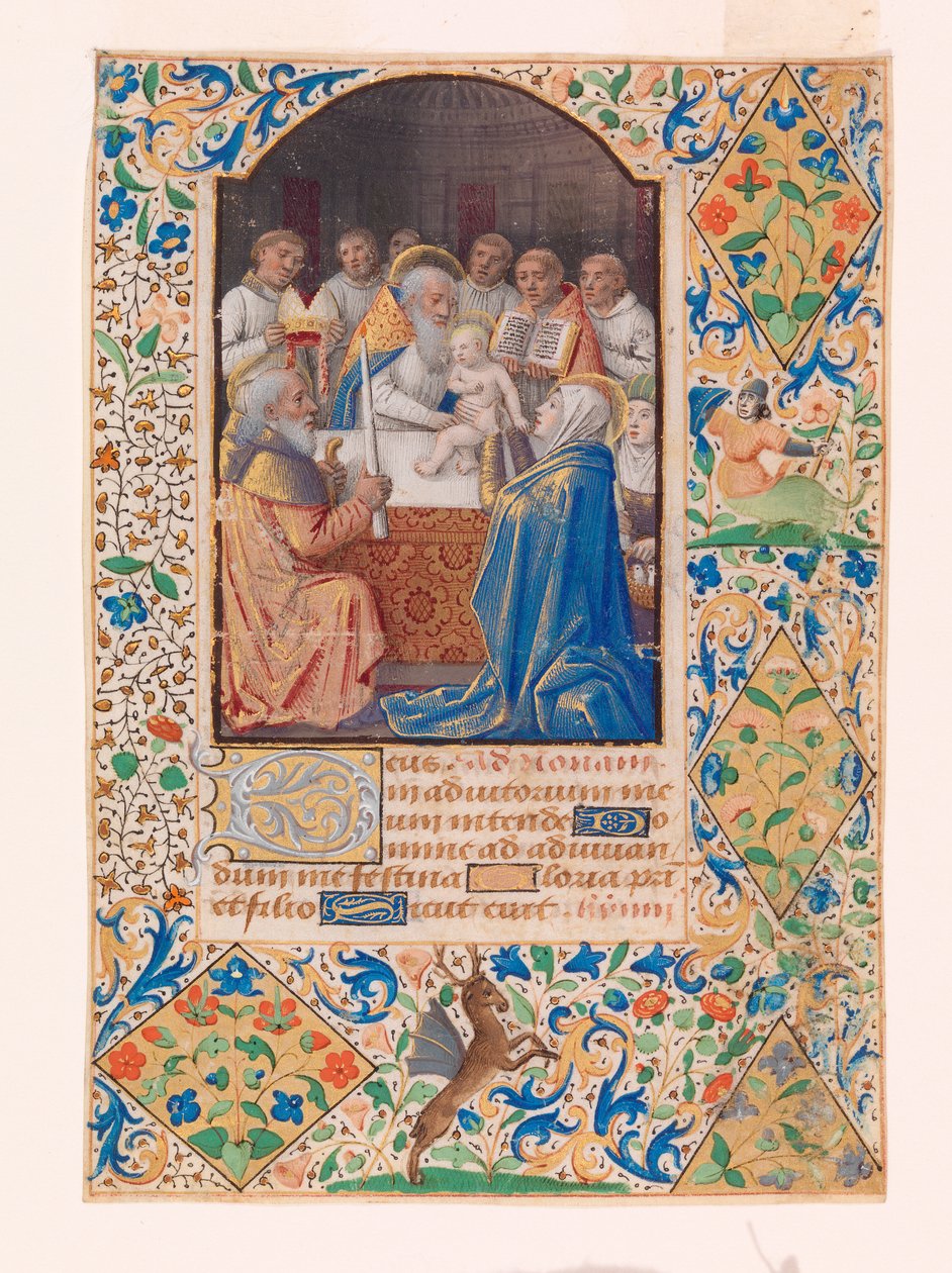 Jesu omskjæring (wc på vellum) av French School