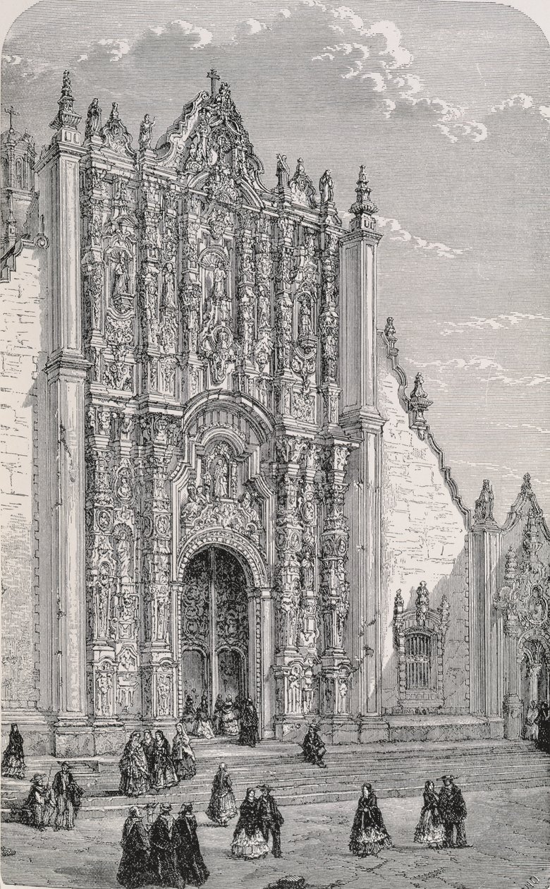 El Sagrario Metropolitano (ca. 1749-69), Mexico City, fra 