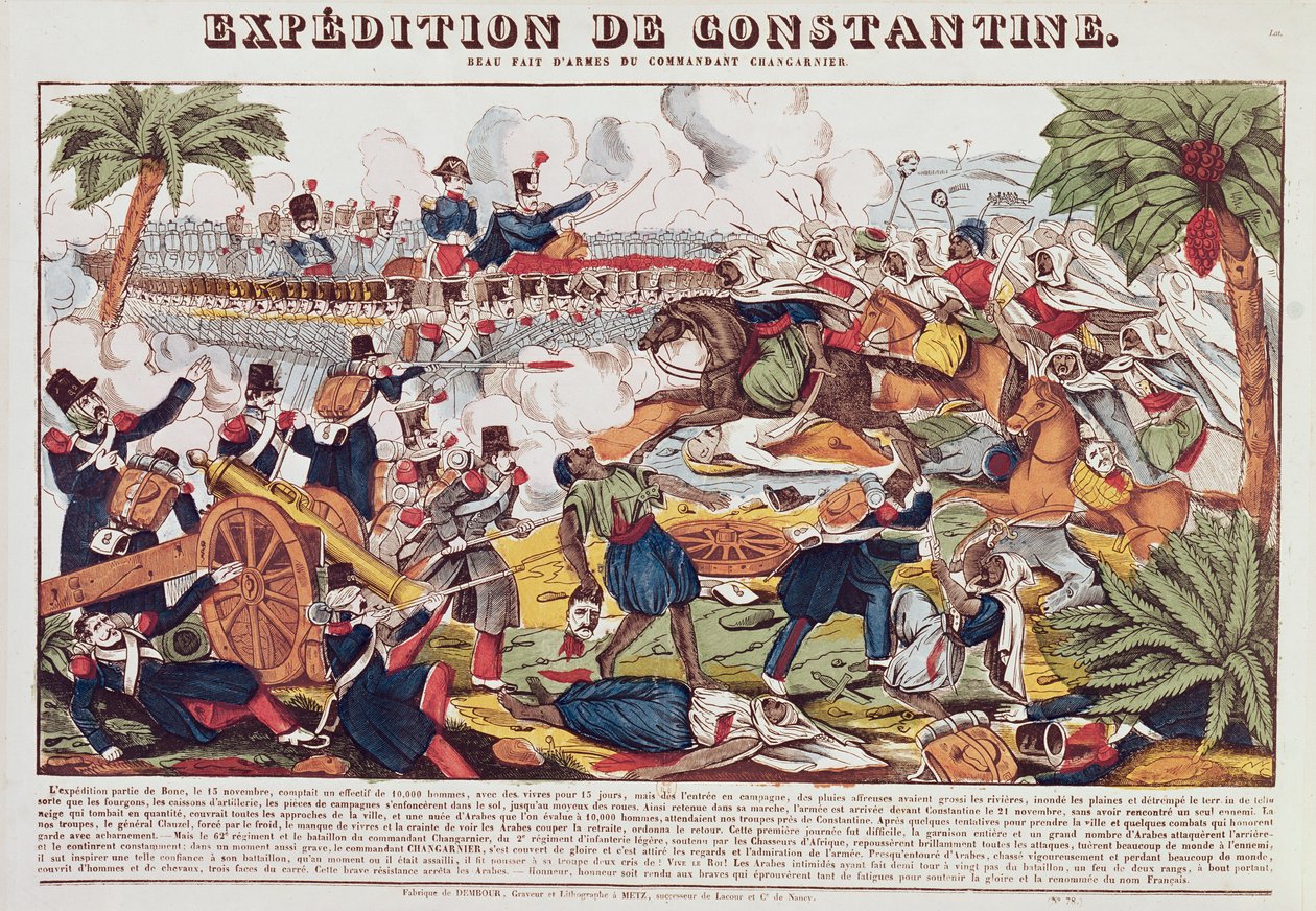 Ekspedisjon i Konstantin under kommando av general Nicolas Changarnier (1793-1877) november 1836 av French School