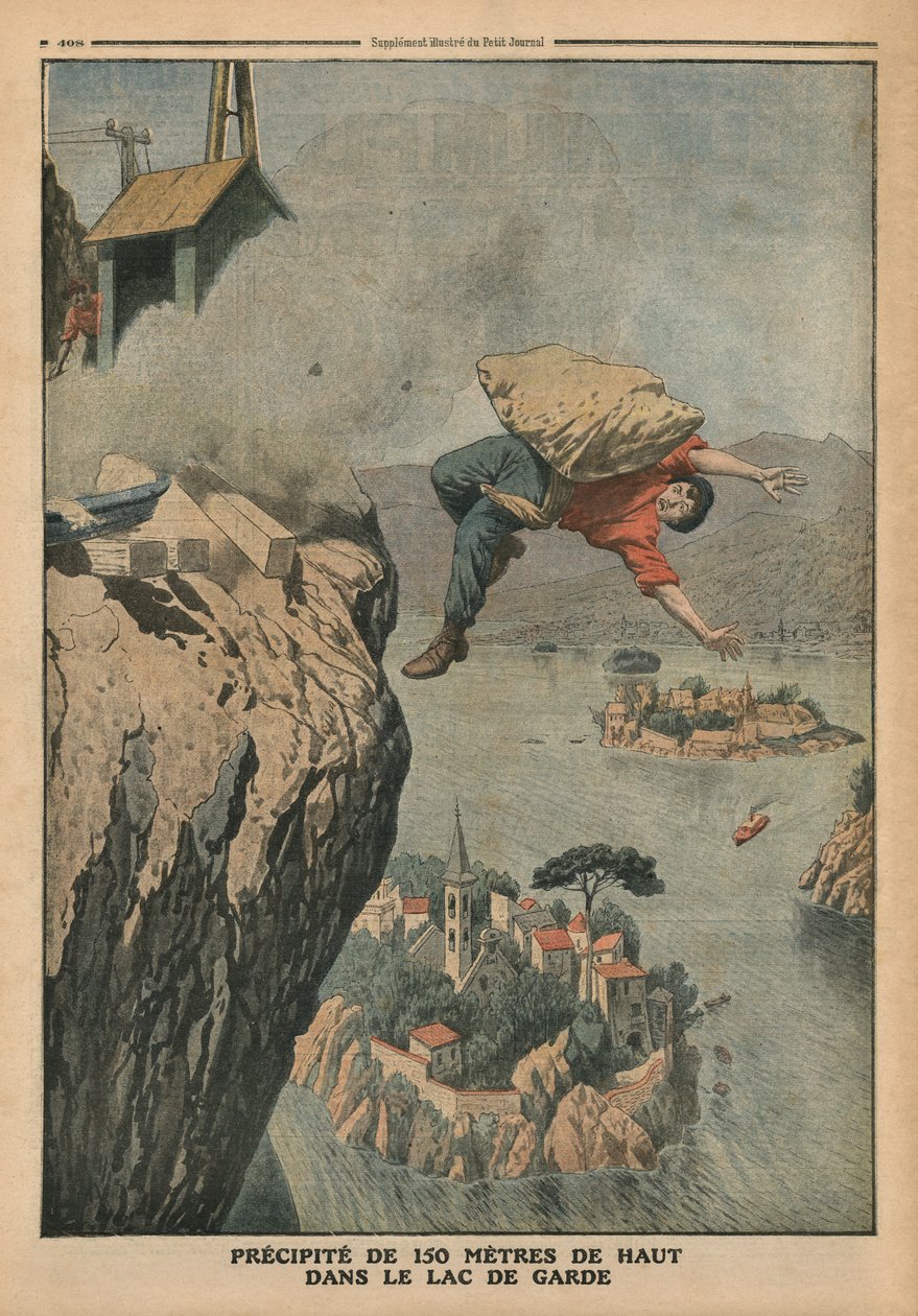 Falling in Lake Garda, illustrasjon fra 