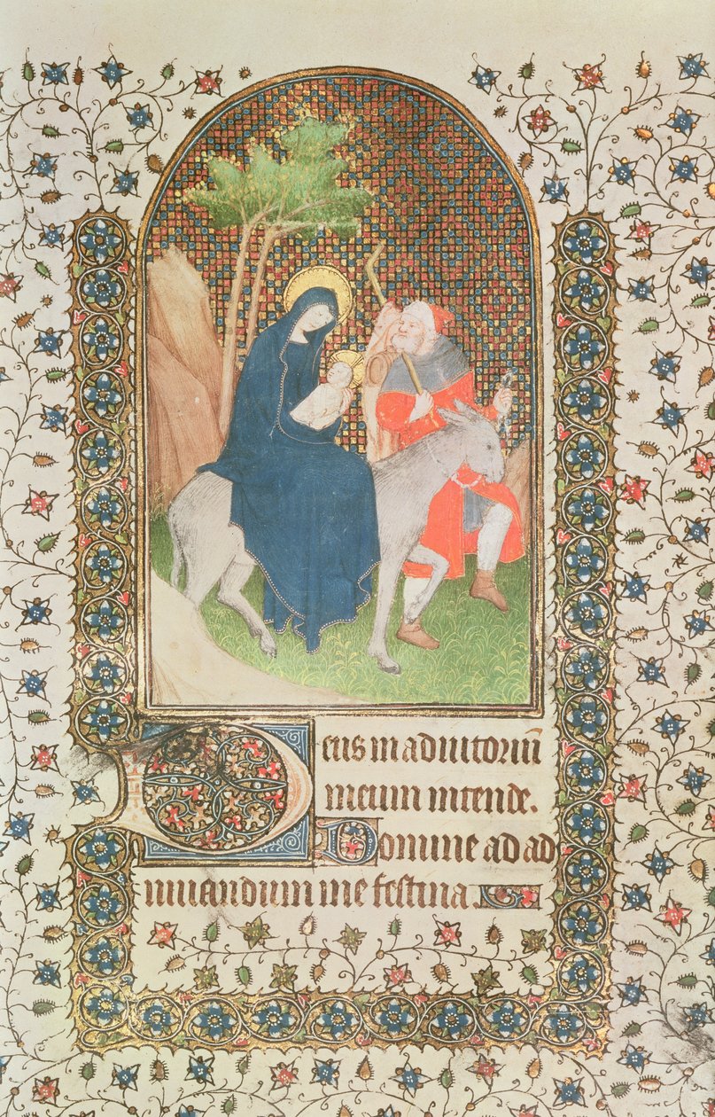 Fly til Egypt, fransk, 1300-tallet av French School