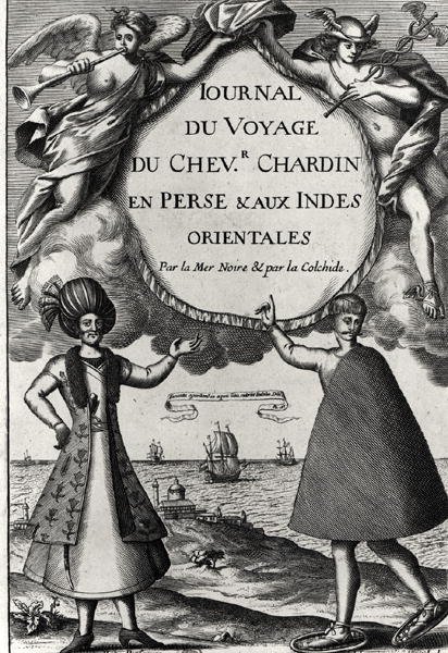 Flyblad av Journal des Voyages du Chevalier Chardin, 1686 av French School
