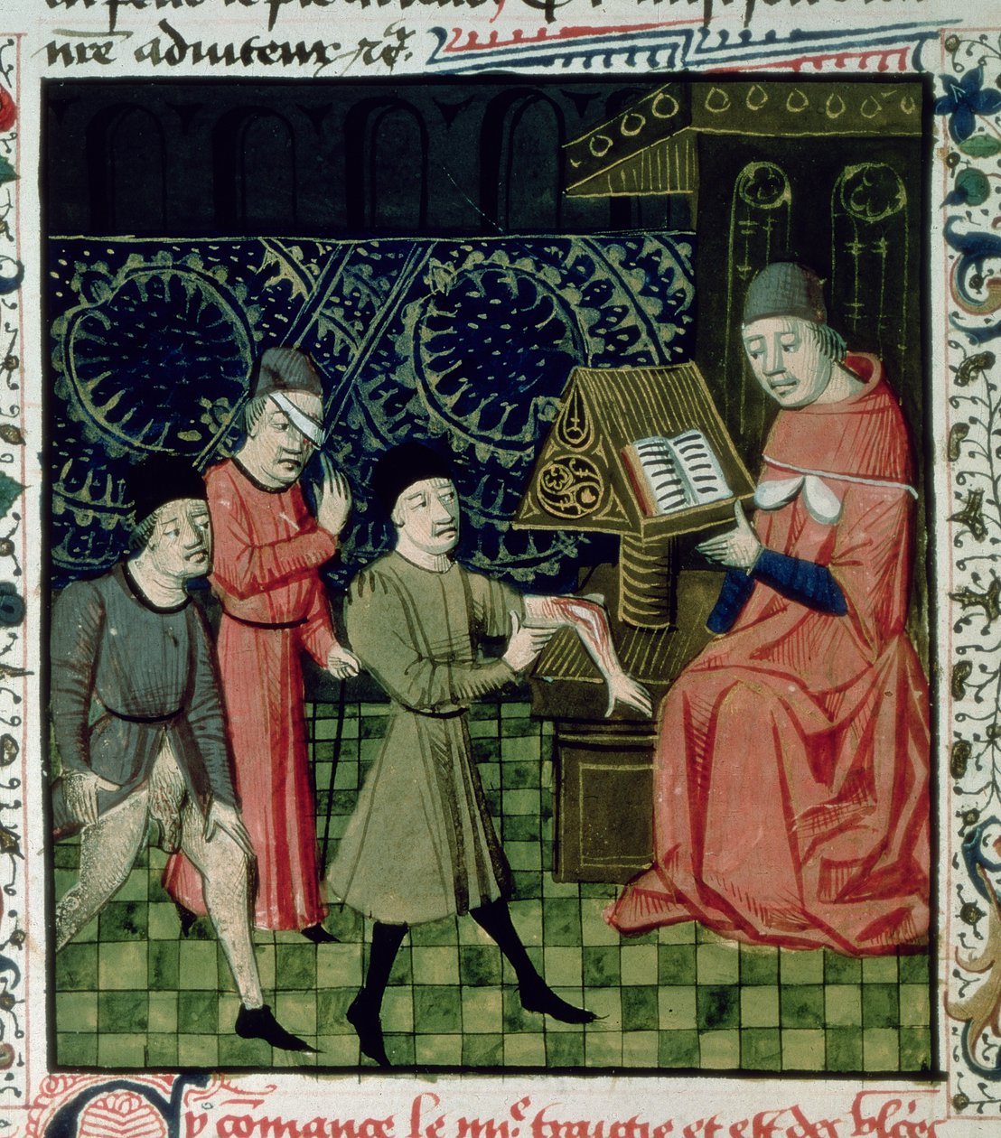 Fr 396 f.66 Kirurgens klinikk, av Guy de Chauliac av French School