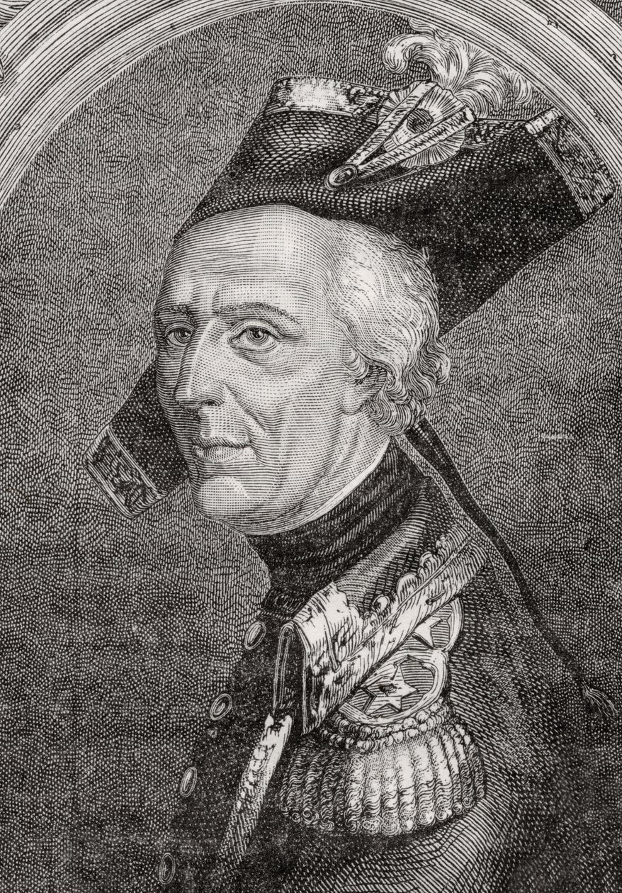 General Luc Auguste Dagobert de Fontenaille (1736–94) av French School