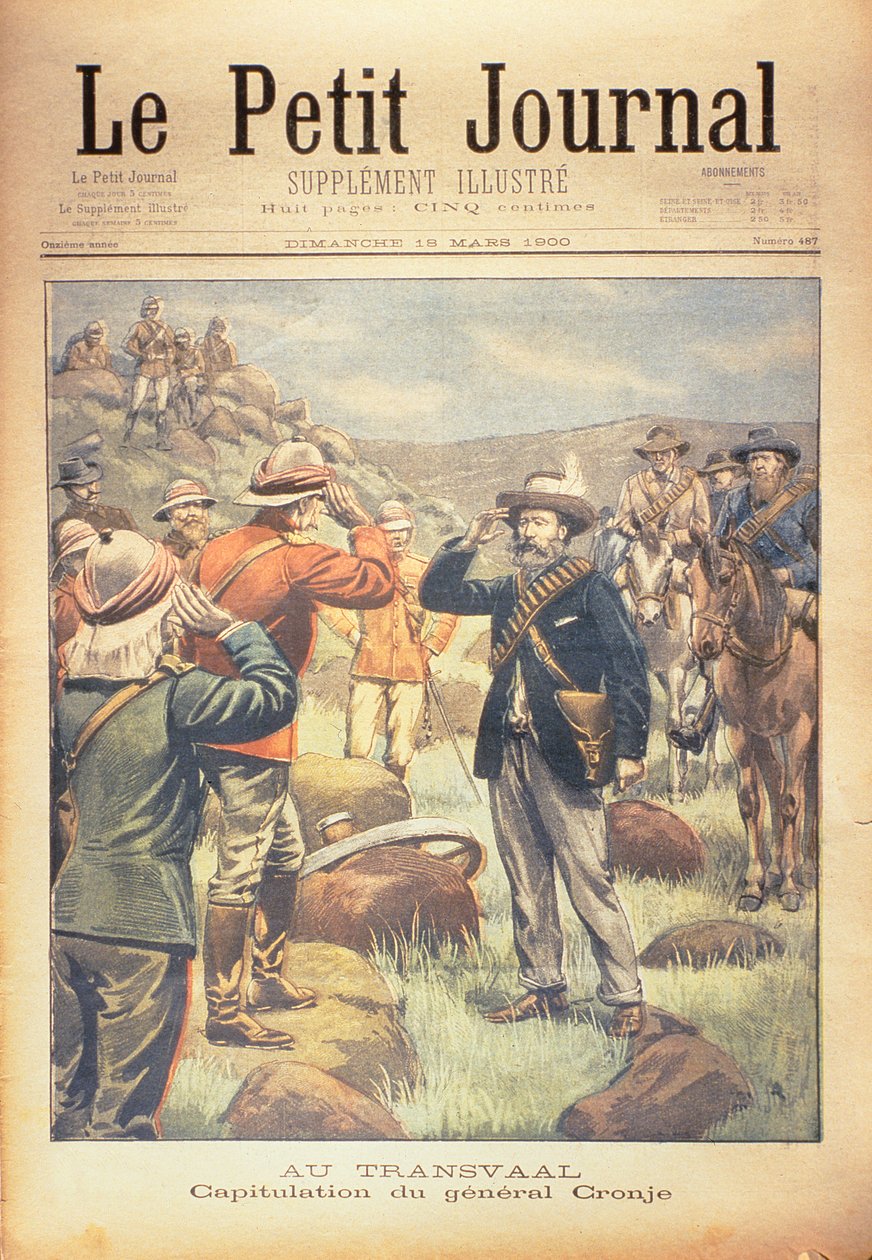 In the Transvaal: the Capitulation of General Cronje, forside av 