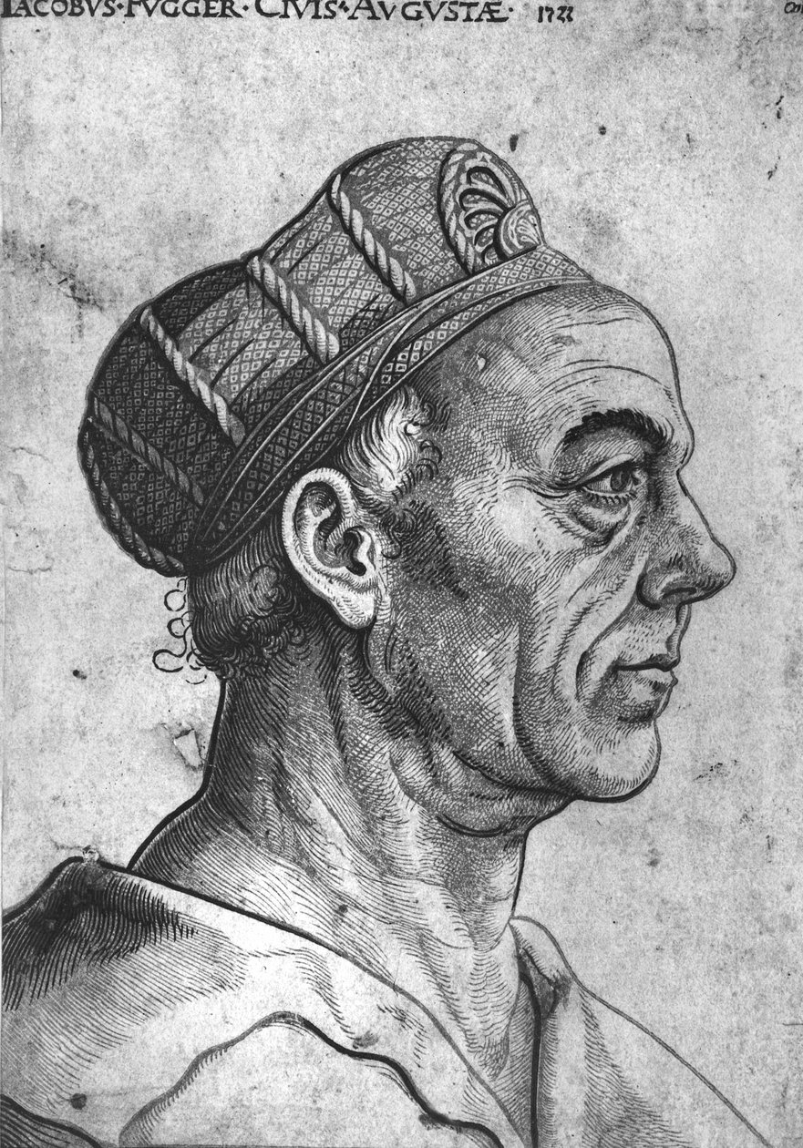 Jacob II Fugger (1459-1525) greve av imperiet av French School