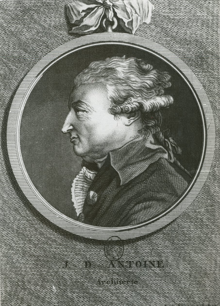 Jean Denis Antoine (1733-1801) arkitekt, gravert av Louis Simon Lemepereur (1728-1807) av French School